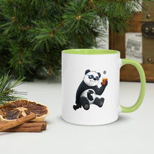 Load image into Gallery viewer, PangaeaPanga® Mug with Green Color Inside and Green handle