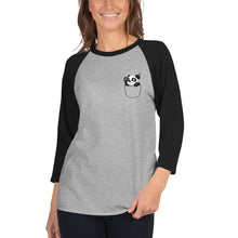 Load image into Gallery viewer, PangaeaPanga® Pocket style 3/4 sleeve raglan shirt