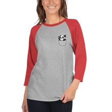 Load image into Gallery viewer, PangaeaPanga® Pocket style 3/4 sleeve raglan shirt