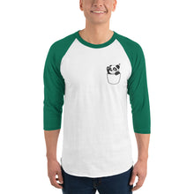 Load image into Gallery viewer, PangaeaPanga® Pocket style 3/4 sleeve raglan shirt