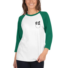 Load image into Gallery viewer, PangaeaPanga® Pocket style 3/4 sleeve raglan shirt
