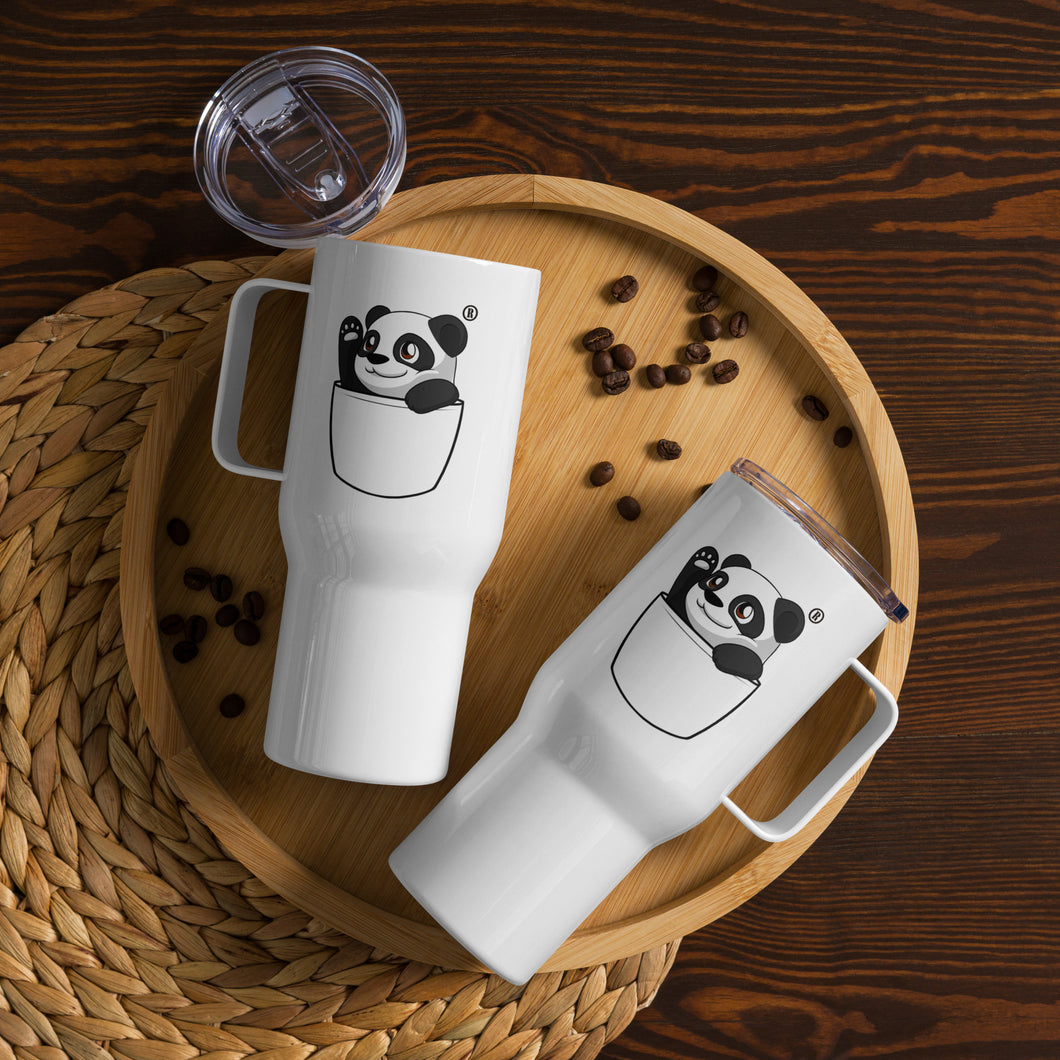 PangaeaPanga® Travel mug with a handle pocket style